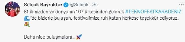 Selçuk Bayraktar Teknofest'te horon oynadı