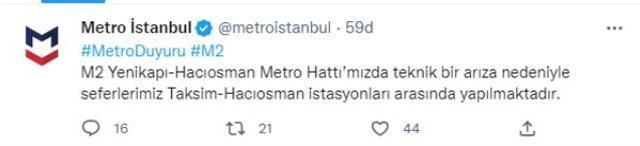 Haliç metro köprüsü üzerinde kablolar yandı, seferler durdu