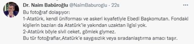 Atatürk'ün yapay zekayla yapılan ve gündem olan fotoğrafında yer alan ismin kimliği tepki çekti