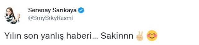 Serenay Sarıkaya, partneri Burak Deniz'le aşk yaşadığı iddiasını yalanladı