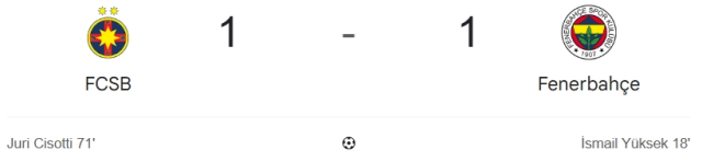 FCSB Fenerbahçe maç özeti ve golleri! (ÖZET) FCSB Fenerbahçe kaç kaç bitti, golleri kim attı?