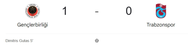 Gençlerbirliği Trabzonspor maçı kaç kaç? MAÇ SONUCU! Gençlerbirliği Trabzonspor golleri kim attı, canlı maç anlatımı!