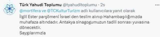 Yardım için ülkemize gelen İsrail ekibinin, tarihi eseri yanlarında götürdüğü ortaya çıktı! Türkiye Hahambaşılığı Vakfı'ndan açıklama geldi