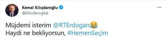 Kılıçdaroğlu'ndan AK Parti'nin 'Yüzde 45 oyumuz var' çıkışına yanıt: Haydi ne bekliyorsun, hemen seçim