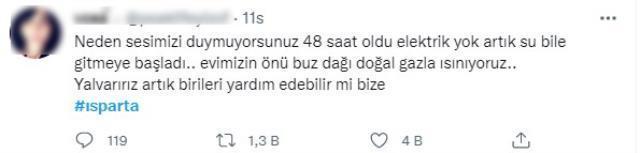 Isparta'da 48 saatten fazladır elektrik yok, kombiler çalışmıyor! Vatandaş isyanda