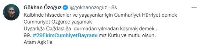 Ünlülerin Cumhuriyet Bayramı paylaşımları! Sanatçı Ebru Yaşar, Anıtkabir'i ziyaret etti