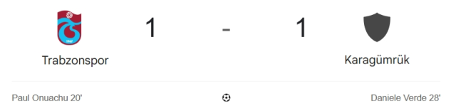 Trabzonspor Karagümrük maçı kaç kaç? MAÇ SONUCU! Trabzonspor Karagümrük golleri kim attı, canlı maç anlatımı!