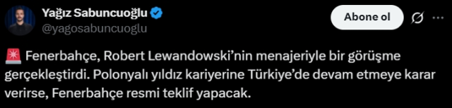 Lewandowski Fenerbahçe'ye gelecek mi? Kararını vermesi an meselesi!