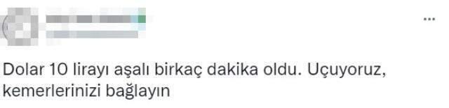 Dolar 10 lirayı aştığını görenler soluğu sosyal medyada aldı, tepkiler peş peşe geldi