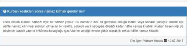 Kurban kestikten sonra kılınan namaz nedir, var mıdır 2024?