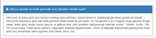 Arefe günü oruç tutulur mu? Diyanete göre arefe günü oruç tutmak sevap mı?