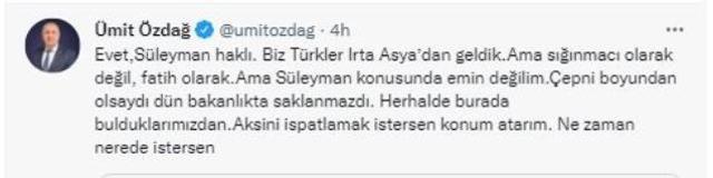 Ümit Özdağ'ın Bakan Soylu'ya öfkesi dinmiyor! Yine meydan okudu: Konum atarım, ne zaman nerede istersen