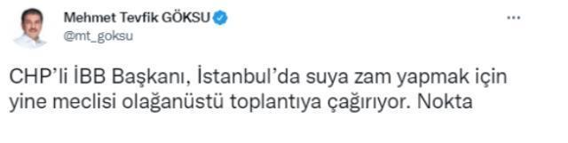 İstanbul'da suya zam geliyor