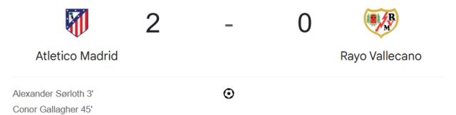 Atletico Madrid Rayo Vallecano maçı kaç kaç, bitti mi? MAÇ SONUCU! Atletico Madrid Rayo Vallecano golleri kim attı, canlı maç anlatımı!