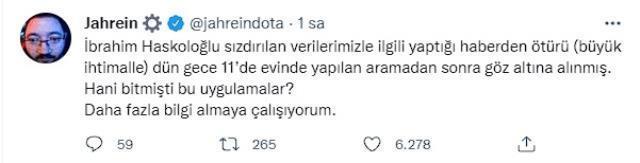 İbrahim Haskoloğlu'nun gözaltına alınmasına yayıncılarından tepki geldi