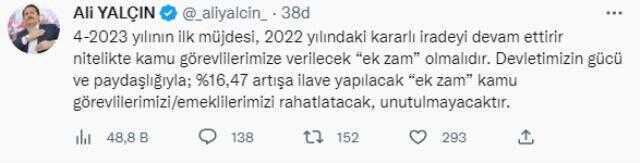 Enflasyon rakamları sonrası Memur-Sen'den ilk açıklama: Sıradaki müjde ilave ek zam olmalı