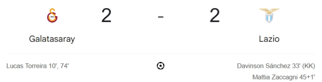 Galatasaray Lazio maçı kaç kaç, bitti mi? MAÇ SONUCU! Galatasaray Lazio golleri kim attı, canlı maç anlatımı!