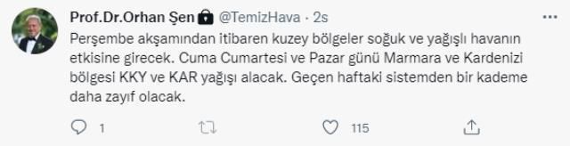 Cuma günü kar yağacak mı? 18 Mart Cuma günü kar yağışı olacak mı? 18 Mart hava durumu nasıl?
