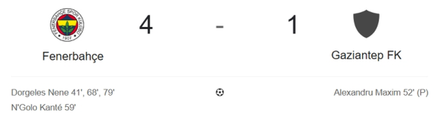 Fenerbahçe Gaziantep maç özeti ve golleri! (ÖZET) Fenerbahçe Gaziantep kaç kaç bitti, golleri kim attı?