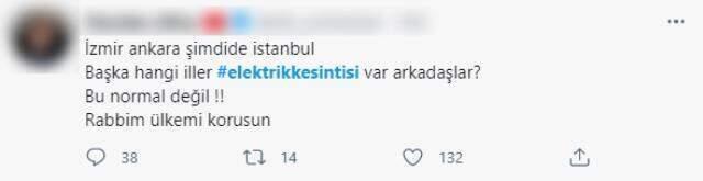Türkiye'nin birçok ilinde elektrik kesintisi yaşandığı iddiası sosyal medyada gündem oldu