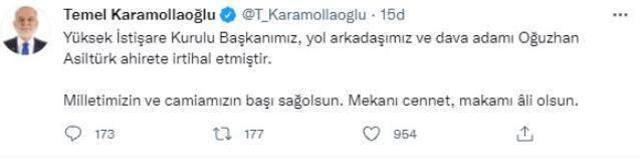 Son Dakika! Saadet Partisi Yüksek İstişare Kurulu Başkanı Oğuzhan Asiltürk hayatını kaybetti