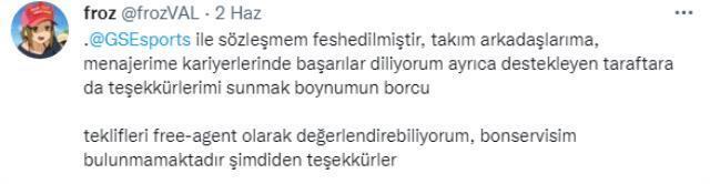 Galatasaray Espor bir oyuncusuna daha veda etti! Ayrılık sonrası takım arayışlarına başladı