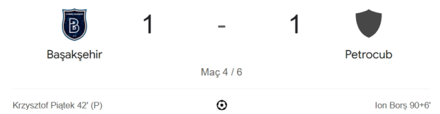 Başakşehir Petrocub maçı kaç kaç, bitti mi? MAÇ SONUCU! Başakşehir Petrocub golleri kim attı, canlı maç anlatımı!
