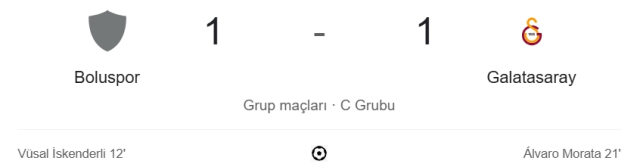 Boluspor Galatasaray maçı kaç kaç, bitti mi? MAÇ SONUCU! Boluspor Galatasaray golleri kim attı, canlı maç anlatımı!