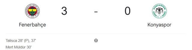 Fenerbahçe Konyaspor maç özeti ve golleri! (ÖZET) Fenerbahçe Konyaspor kaç kaç bitti, golleri kim attı?