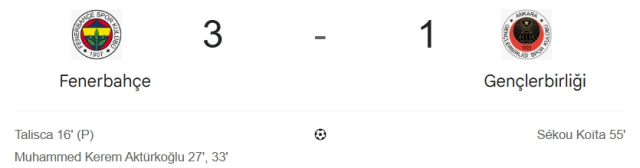 Fenerbahçe Gençlerbirliği maç özeti ve golleri! (ÖZET) Fenerbahçe Gençlerbirliği kaç kaç bitti, golleri kim attı?