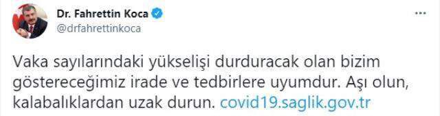 Son Dakika: Türkiye'de 1 Ağustos günü koronavirüs nedeniyle 96 kişi vefat etti, 20 bin 890 yeni vaka tespit edildi