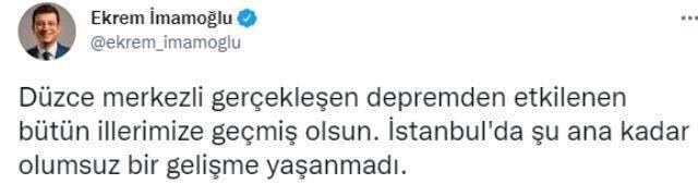 Son Dakika: Düzce'de 5 şiddetinde deprem! Sarsıntı İstanbul'da da hissedildi