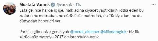 Kılıçdaroğlu, Akşener ve İmamoğlu'nun gündem olan diyaloğuna Bakan Varank'tan tepki