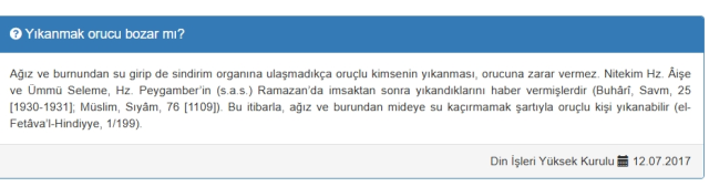 Duş almak orucu bozar mı?