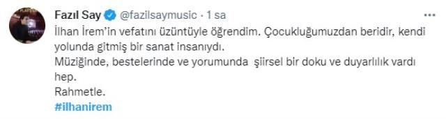İlhan İrem'in ani ölümü sanat dünyasını yasa boğdu