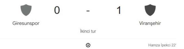 Giresunspor Viranşehir kaç kaç bitti? (MAÇ ÖZETİ) Giresunspor Viranşehir özet ve golleri izle! Golleri kim attı, maç bitti mi?