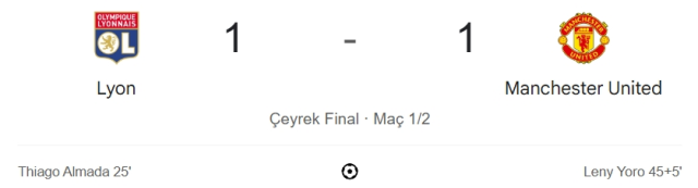 Lyon Manchester United maç özeti ve golleri! (VİDEO) Lyon Manchester United geniş özeti! Golleri kim attı, maç kaç kaç bitti?
