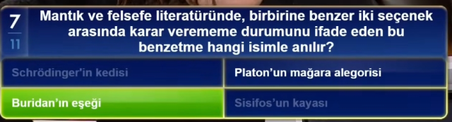 Mantık ve felsefe literatüründe, birbirine benzer iki seçenek arasında karar verememe durumunu ifade eden bu benzetme hangi isimle anılır?