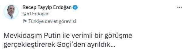 Son Dakika: 3 saatlik kritik görüşmenin ardından Erdoğan ve Putin'den ilk sözler! Kırım gerginliği unutuldu