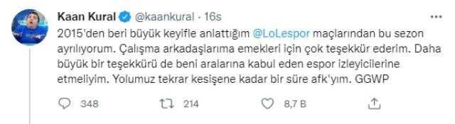 Kaan Kural'dan espora veda etti