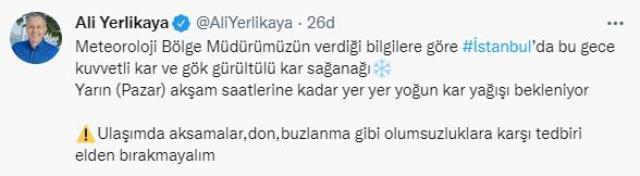 Meteoroloji'nin ardından İstanbul'a bir uyarı da Vali Yerlikaya'dan: Bu gece başlıyor