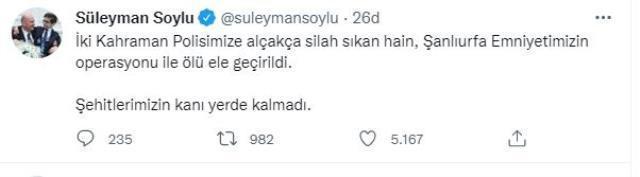 İki polisi şehit eden saldırgan ölü ele geçirildi