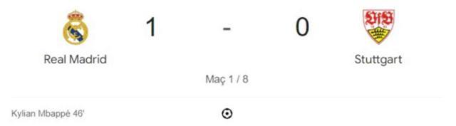 Real Madrid Stuttgart maç özeti ve golleri izle! (VİDEO) Real Madrid Stuttgart geniş özeti! Golleri kim attı, maç kaç kaç bitti?