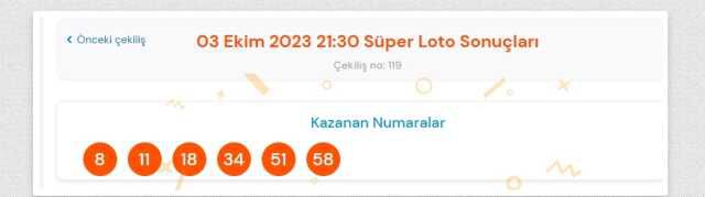 Süper Loto sonuçları açıklandı! 3 Ekim Süper Loto kazanan numaralar neler? Süper Loto sonuçlarına ne zaman, nereden bakılır?