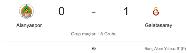 Alanyaspor Galatasaray maçı kaç kaç? MAÇ SONUCU! Alanyaspor Galatasaray golleri kim attı, canlı maç anlatımı!