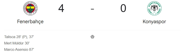 Fenerbahçe Konyaspor maç özeti ve golleri! (ÖZET) Fenerbahçe Konyaspor kaç kaç bitti, golleri kim attı?