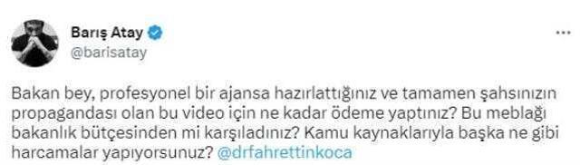 Bakan Koca, tepkilere neden olan videoyu kaldırdı: 1 dakika 53 saniye için özür dilerim