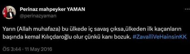 Kılıçdaroğlu'nun danışman olarak atadığı Perinaz Mahpeyker Yaman'ın CHP liderine hakaretler ettiği paylaşımı ortaya çıktı