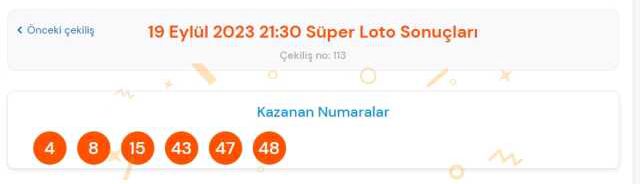 Süper Loto sonuçları açıklandı! 19 Eylül Süper Loto kazanan numaralar neler? Süper Loto sonuçlarına ne zaman, nereden bakılır?