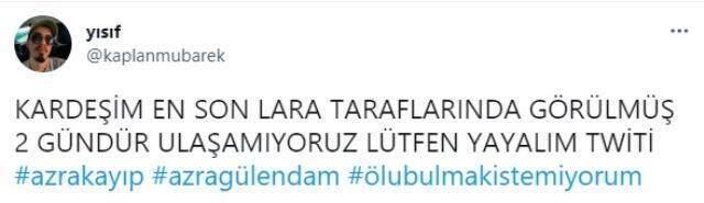 Gazetecilik öğrencisi Azra Gülendam Haytaoğlu'ndan ailesi günlerdir haber alamıyor